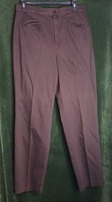 Women s Relativity Brown Pants Slant Pockets Size 12 Waist 30" Inseam 31"