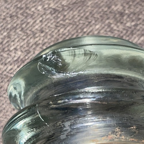 Clear Glass Insulator Armstrong No. 3 Made In U.S.A. Vintage 4064 - Picture 7 of 7