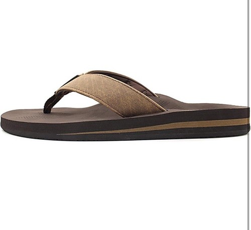 Chanclas ortopédicas WALK-HERO PARA HOMBRES Sandalias con soporte para el arco Color: CAFÉ Talla: 11 - Imagen 3 de 6