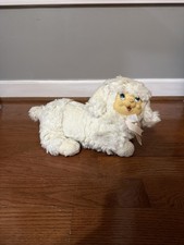 Vintage Dan Dee Puppy Surprise Poodle Plush Rubber Face