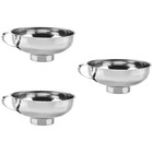  3 Pack Canning Funnel Wide Mouth Jam Neck Removable Filter Kitchen