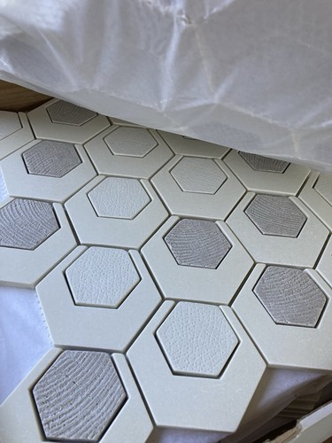 High-End Hexagon Mosaic Tile – Catalyst Pluto—Beautiful Natural Stone 1 pc - Picture 4 of 6
