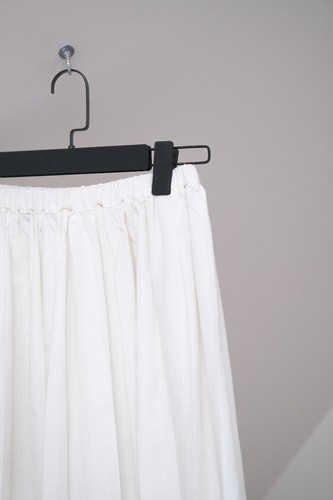 Issey Miyake Vintage Damen weiß Baumwolle Falten langer Rock Größe M Made in Japan - Bild 2 von 11