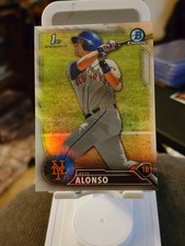 2016 Pete Alonso 1st Bowman Draft Chrome #BDC92 Refractor RC *Touched Corners*