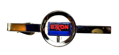 1970's Exxon Mobil Gas & Oil Advertising Tie Clip Bar