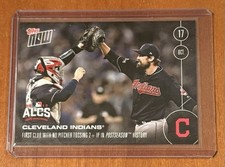 2016 TOPPS NOW #596 CLEVELAND INDIANS - 1ST CLUB WITH NO PITCHER TOSSING 2+ IP