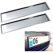 Universal Euro License Plate Tag Holder Mount Adapter Bumper Frame Bracket
