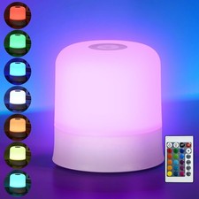 Night Light Bedside Lamp with Touch and Remote Control, 13 RGB Colors Changin...