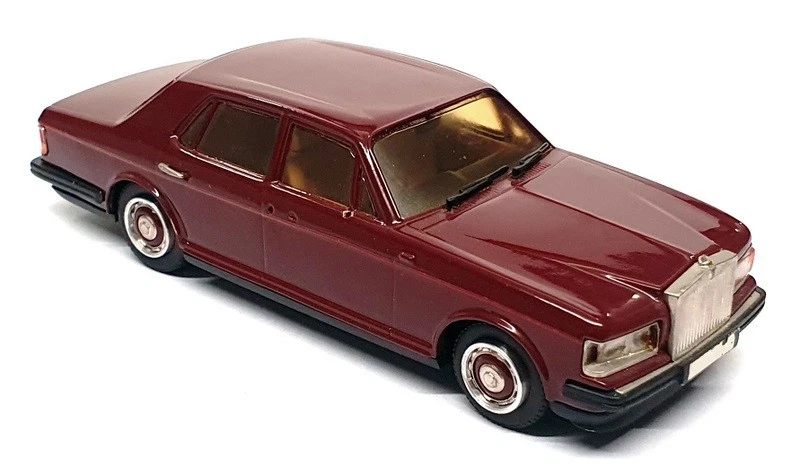 Western Models 1/43 Scale 131124J - Rolls Royce Silver Spirit - Maroon - Image 2 of 4