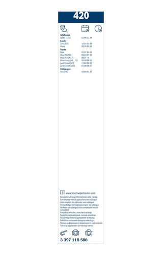 Bosch Wischblatt vorne für ALFA ROMEO AUSTIN BMW DAIHATSU DAIMLER HONDA MAZDA - Bild 6 von 7