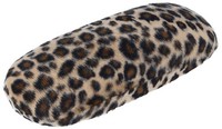 Robustes Hartschalenetui Mit Flauschigem Fellimitat Im Trendigen Leo-Print Leo
