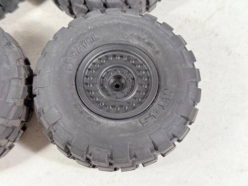 4x Used Axial Racing 31602 1.9 Mt45 Tires R35 Compound 2w/ Bealocks UMG10 - Picture 2 of 12