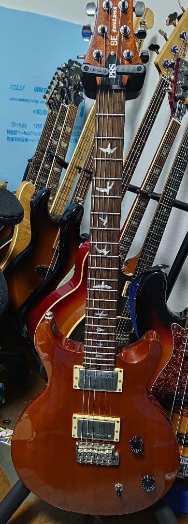 PRS SE Santana Electric Guitar Orange Maple Top Dimarzio DP100 Pickup