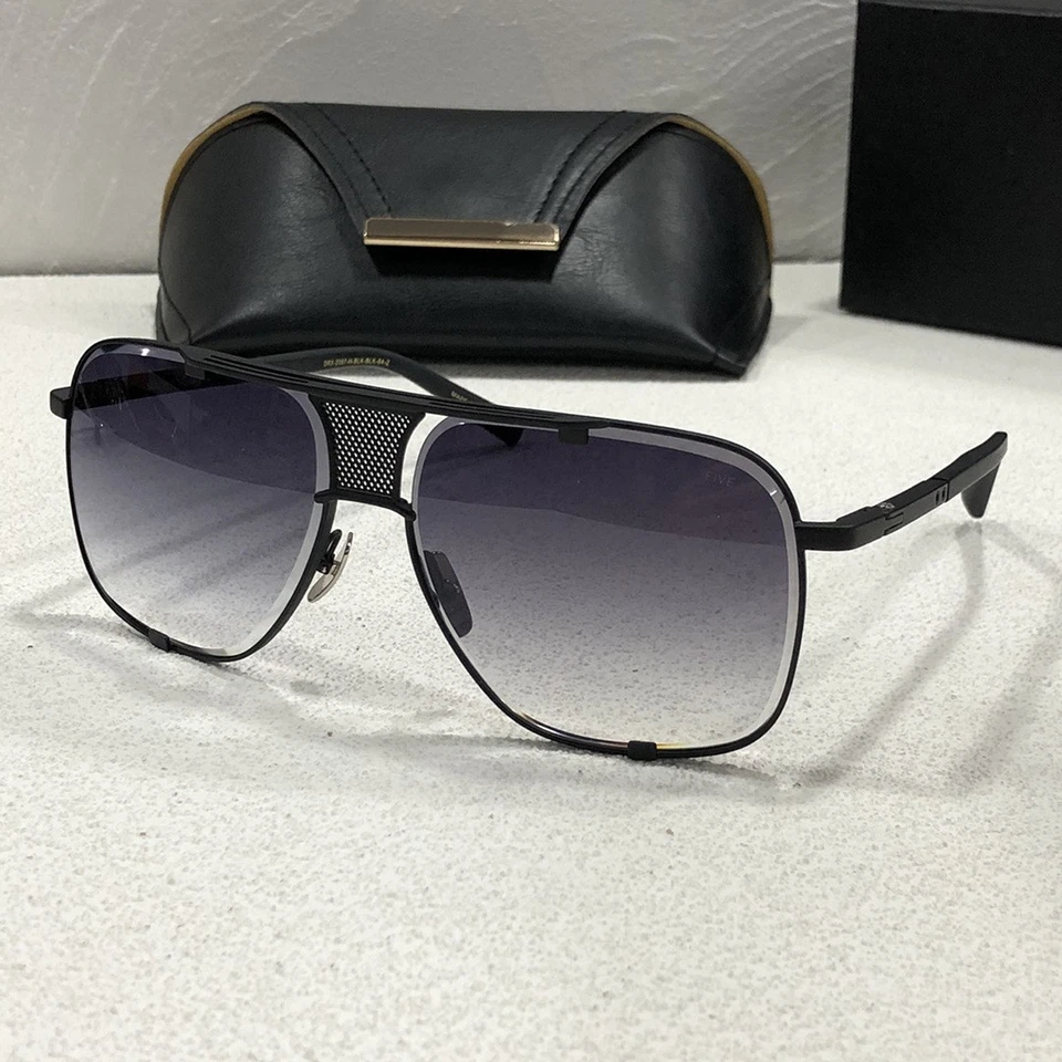 Gafas de sol cuadradas de metal de lujo elegantes de alta calidad DITA DRX2087 con protección UV Foto 3 de 4