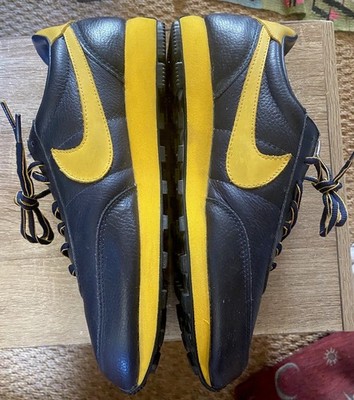 OG 1999 Vintage Nike LDV Waffle LE SC Michigan Yellow Grained Leather 602101-471 Rar