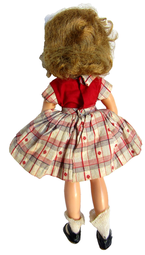 Muñeca SHIRLEY TEMPLE Vinilo ST-12 Ideal Años 50, Conjunto Original con Monedero - Imagen 4 de 8