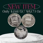 3pc  .999 Silver $7 Seven Dollar Casino Gaming Token Sparks & Las Vegas Nevada
