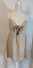 Alice + Olivia Dress Bow Dress Beige Sz 8