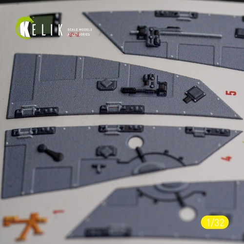 Calcomanías 3D interiores Lockheed Martin F-16I Sufa para kit modelo Academy 1:32 K32026 - Imagen 8 de 11
