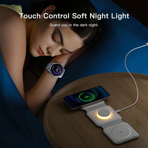 ESSAGER 3 in 1 Foldable Wireless Charger for iPhone 16/15/14/13/12/11 Series - Bild 4 von 4