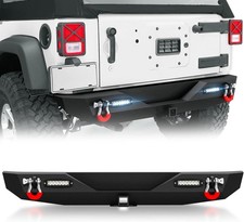 Rear Bumper Compatible With 2007-2018 Jeep Wrangler Jk Jku Unlimited Paintable A Rear Bumper Compatible With 2007-2018 Jeep Wrangler Jk Jku Unlimited Paintable A