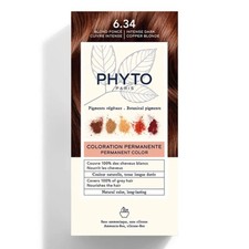 Phyto PhytoColor - Colorazione Permanente Colore 6.34 Biondo Scuro Ramato, 1 Kit