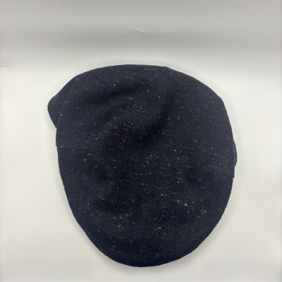 Barbour Moon Wool Flat Cap Navy Speckled 7 1/2