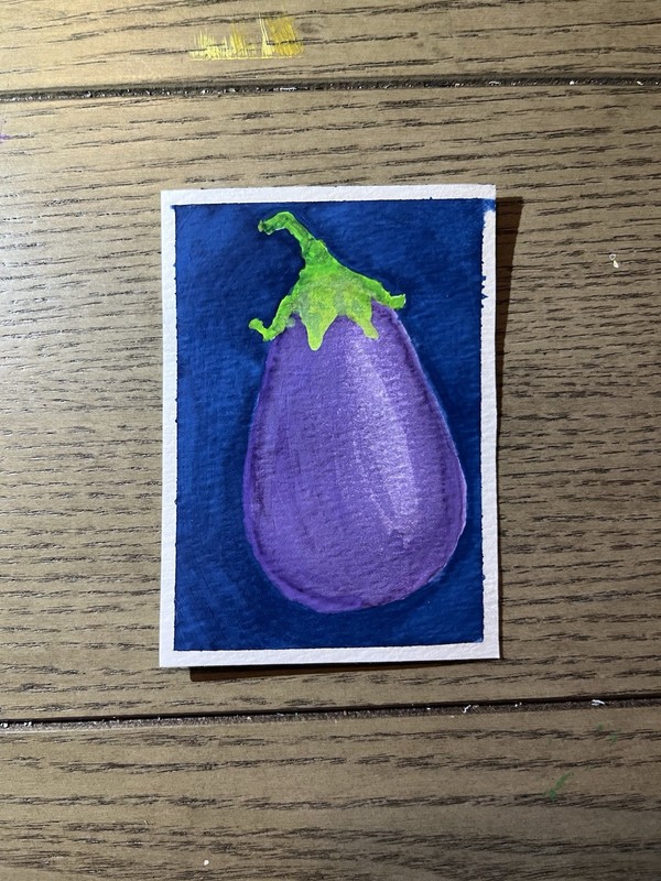 ACEOS Original Watercolor Vegetable Painting #3/5 by PrettyPicturesProfessional