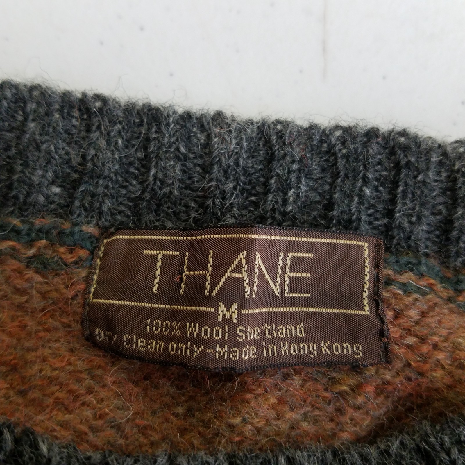 Vintage Thane Shetland Wool Patchwork Colorblock … - image 5