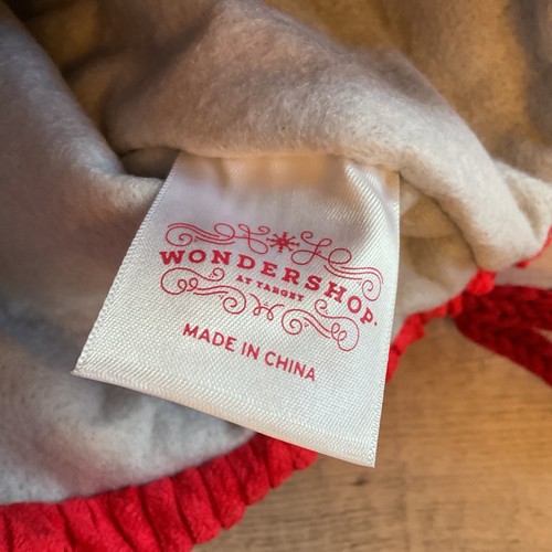 Medias de Navidad Wondershop Target Santa Claus Árbol Rojo Beige Blanco - Imagen 8 de 9