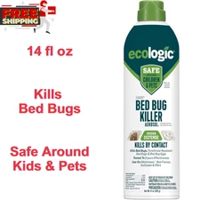 Ecologic Bed Bug Killer Aerosol Spray, 14 oz, Kills Bed Bugs & Eggs for Mattress