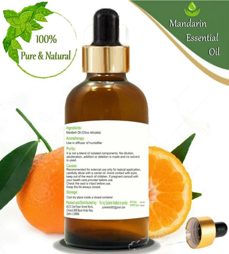 Aceite esencial Pure Herbs Mandarina 100 % puro y natural Citrus reticulata - Imagen 2 de 7