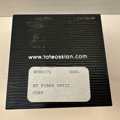 RT Tateossian of London Fibre Optic Unisex Carnelian Art Glass Cufflinks W/ Box - Picture 7 of 8