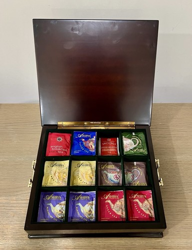 Bombay Company 1994 cofre de té de madera de caoba organizador de joyas caja de almacenamiento - Imagen 4 de 7