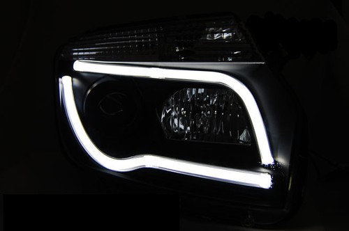 fari per DACIA DUSTER 2010 2011 2012 2013 2014 tubo luce nero LHD - Picture 2 of 3