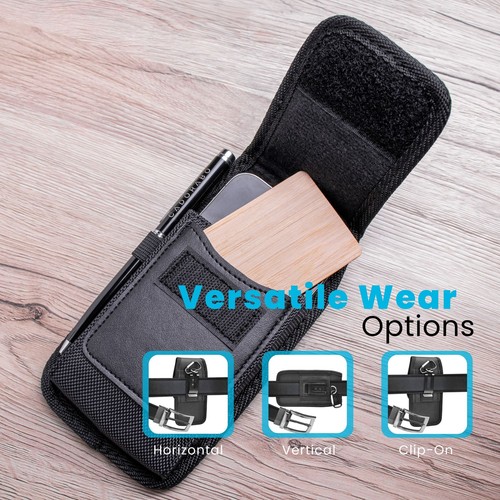 Custodia universale per Asus ZenFone 4 2014 cellulare con clip da cintura - Foto 5 di 8