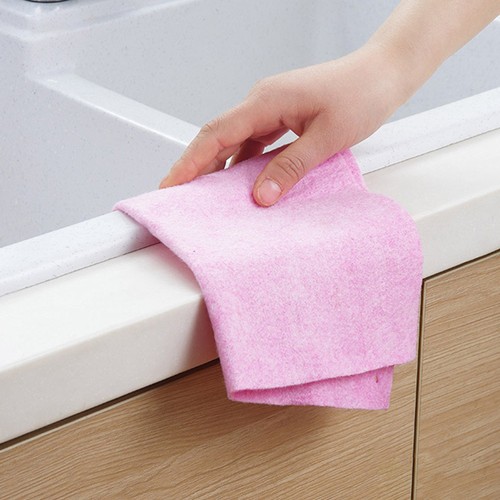 5pcs Violet Kitchen Dish Cloths Fiber for Tough Cleaning Jobs - Picture 6 of 12