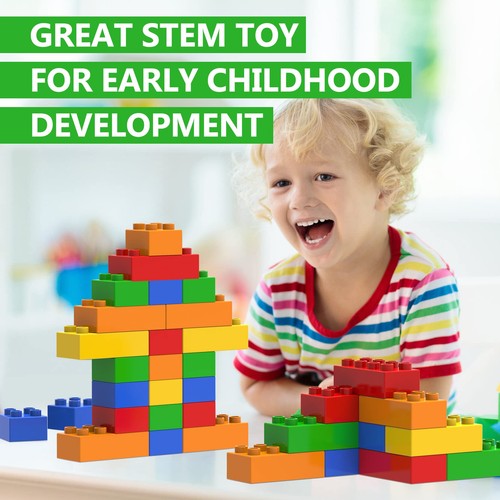 Big Building Blocks Sets for Age 3-5, Large Building Bricks, Compatible with ... - Picture 4 of 6