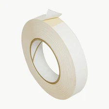 JVCC Double-Sided Flatback Paper Tape [Rubber Adhesive] (DCP-04): 1 in. x 36 yds