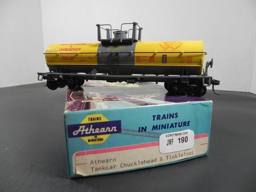 HO GÜTERWAGEN ATHEARN BLUE BOX TANK CAR CHUCKLEHEAD AND TICKLEFOOT - Bild 2 von 2
