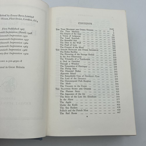 The Complete Short Stories of H.G. Wells 21st Edition 1970 Hardback Ernest Benn - Foto 12 di 24
