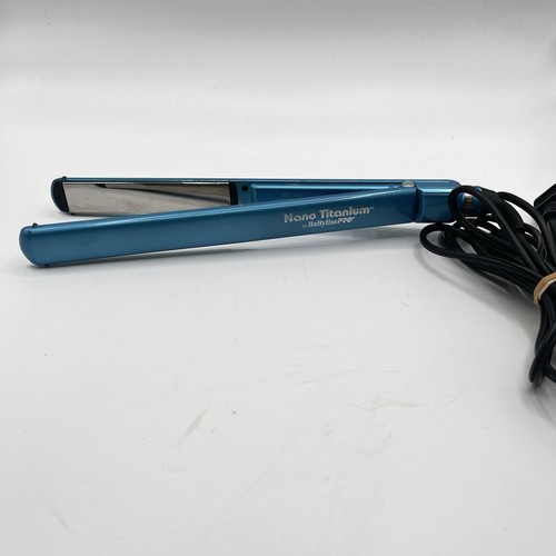 BaBylissPRO Nano Titanium Ultra Thin 1" Flat Iron Blue Straightener Tested