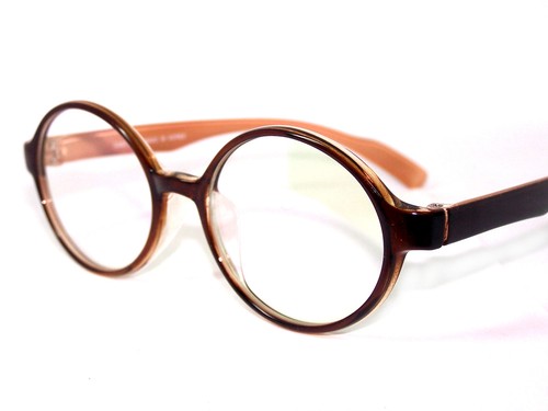 New Light Flexible Frame Large Round Reading Glasses All Strength Free Hard Case - Picture 7 of 8