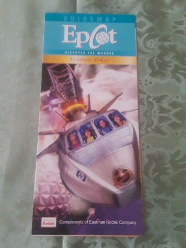 Disney World Epcot 2010 Guide Map & Extra Leaflet - Picture 1 of 4