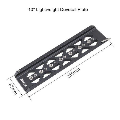 Nitze 10" 12" 14" ARRI Standard Lightweight Dovetail Plate - Picture 4 of 10