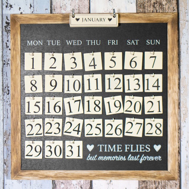 2018 Wall Mounted Square Perpetual Wooden Tile Block Date Calendar 2018 Wall Mounted Square Perpetual Wooden Tile Block Date Calendar Home Office