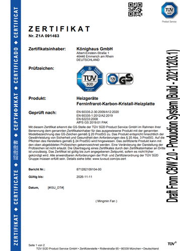 Infrarot Bildheizung 300-1200 Watt TÜV & GS Infrarotheizung mit Thermostat-07 - Bild 8 von 9
