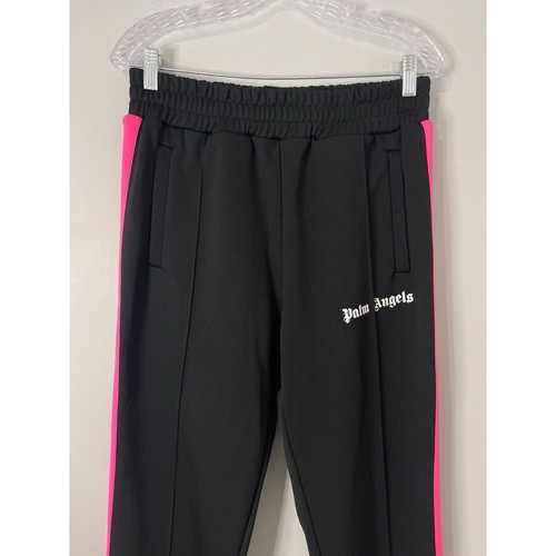 Pantalones deportivos Palm Angels para hombre grandes negros rosas bolsillos logotipo a rayas - Imagen 6 de 15