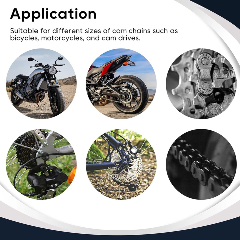 13Tlg/Satz Nietwerkzeug Kettenwerkzeug Motorrad Kettentrenner Kettennietgerät DE - Bild 3 von 4