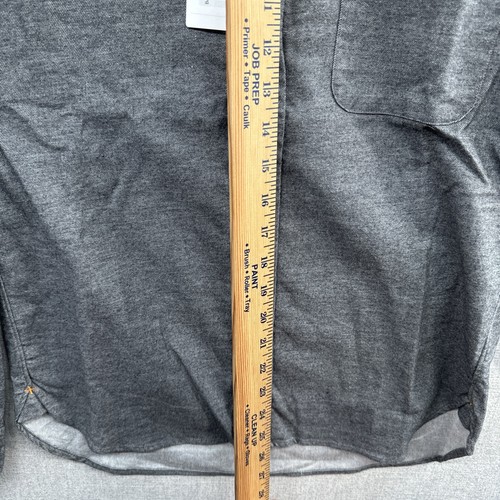 NEW Beams Japan Flannel Shirt Mens Small Gray Long Sleeve Midweight Button Down - Picture 12 of 17